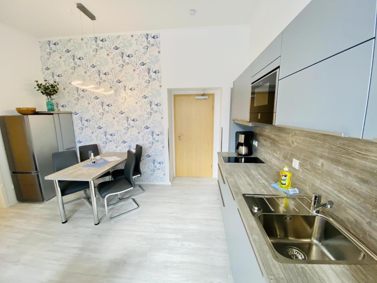 Berringer, Scholle, Direkt An Der Promenade Apartment Rostock Ngoại thất bức ảnh